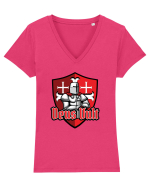 Deus Vult Tricou mânecă scurtă guler V Damă Evoker