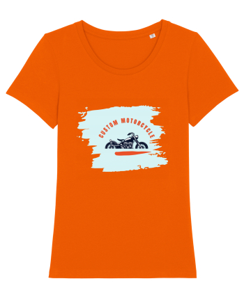 Custom Motorcycle Bright Orange