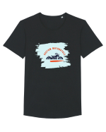 Custom Motorcycle Tricou mânecă scurtă guler larg Bărbat Skater