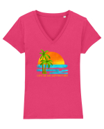 Adventure Tricou mânecă scurtă guler V Damă Evoker