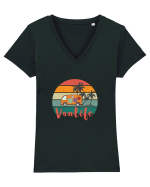 Vanlife Tricou mânecă scurtă guler V Damă Evoker