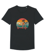 Vanlife Tricou mânecă scurtă guler larg Bărbat Skater