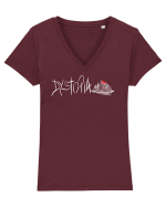 Dystopia Tricou mânecă scurtă guler V Damă Evoker