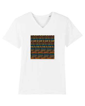 African Pattern White