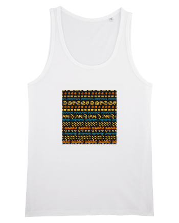 African Pattern White