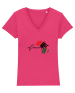 Africa  Tricou mânecă scurtă guler V Damă Evoker