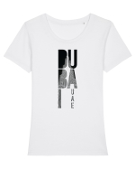 Dubai U A E Tricou mânecă scurtă guler larg fitted Damă Expresser