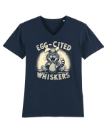 Eggcited wiskers Tricou mânecă scurtă guler V Bărbat Presenter