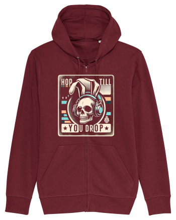 Hop till you drop - punk Easter bunny Burgundy
