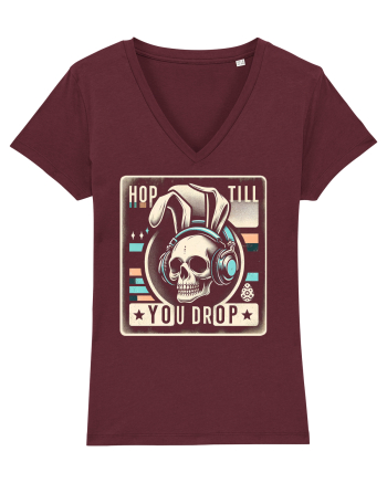 Hop till you drop - punk Easter bunny Burgundy