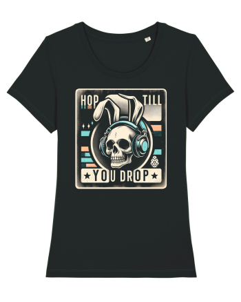 Hop till you drop - punk Easter bunny Black