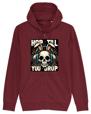 Hop till you drop - punk Easter bunny Burgundy