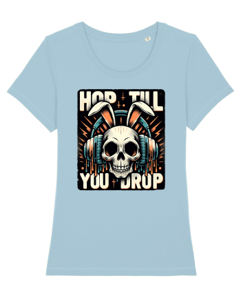 Hop till you drop - punk Easter bunny Sky Blue