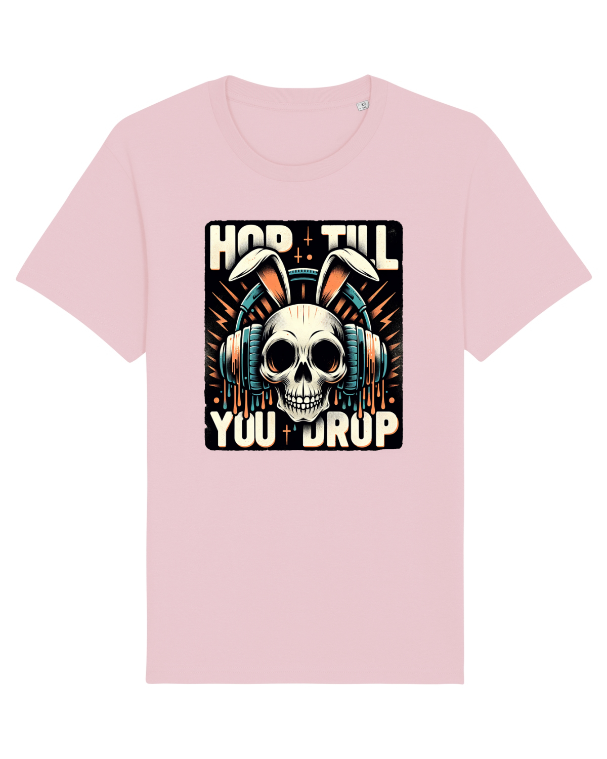 Tricou mânecă scurtă Unisex Rocker Cotton Pink