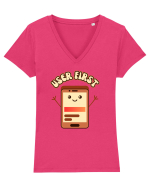 Cute UX-UI Designer Tricou mânecă scurtă guler V Damă Evoker