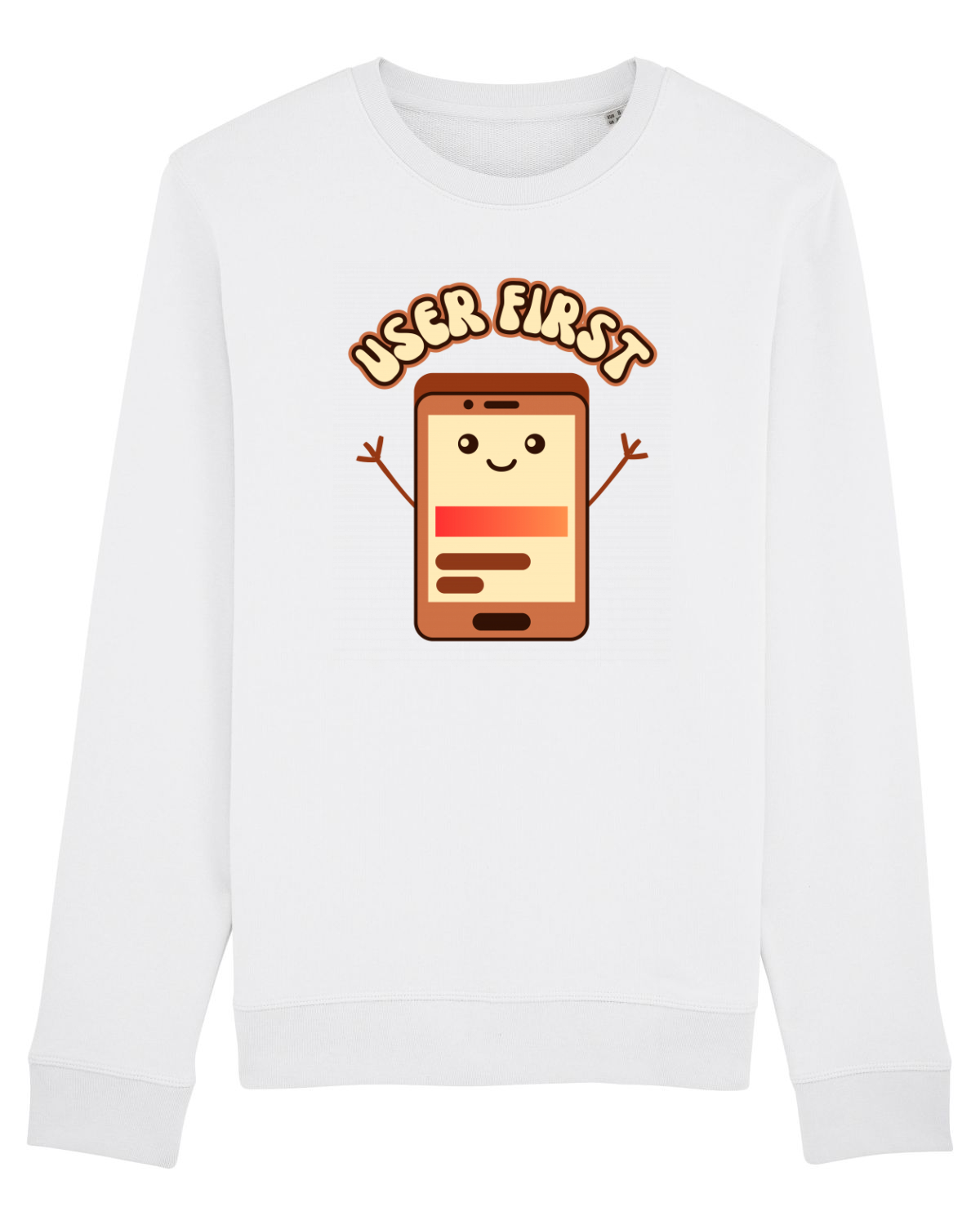 Bluză mânecă lungă Unisex Rise White