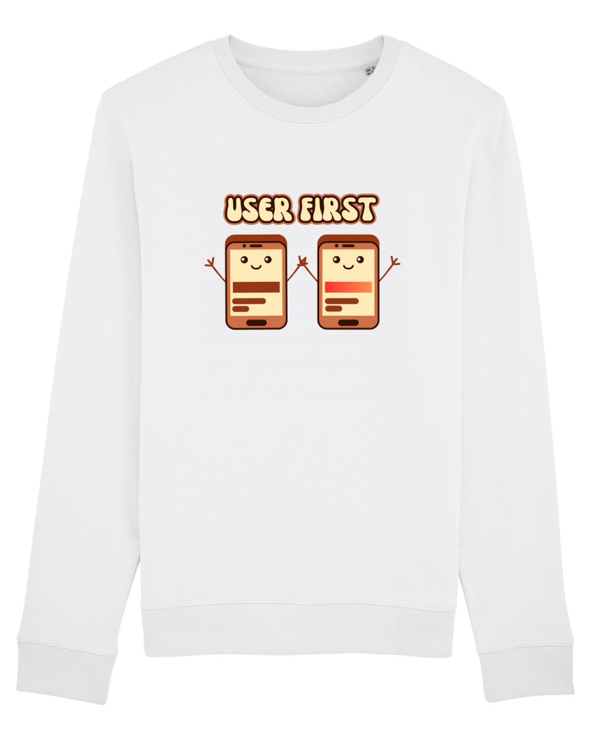 Bluză mânecă lungă Unisex Rise White