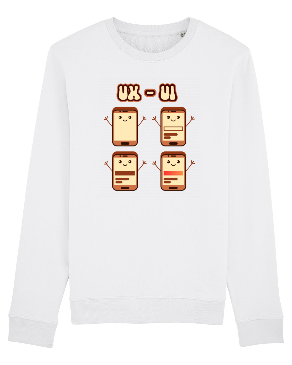 Bluză mânecă lungă Unisex Rise White