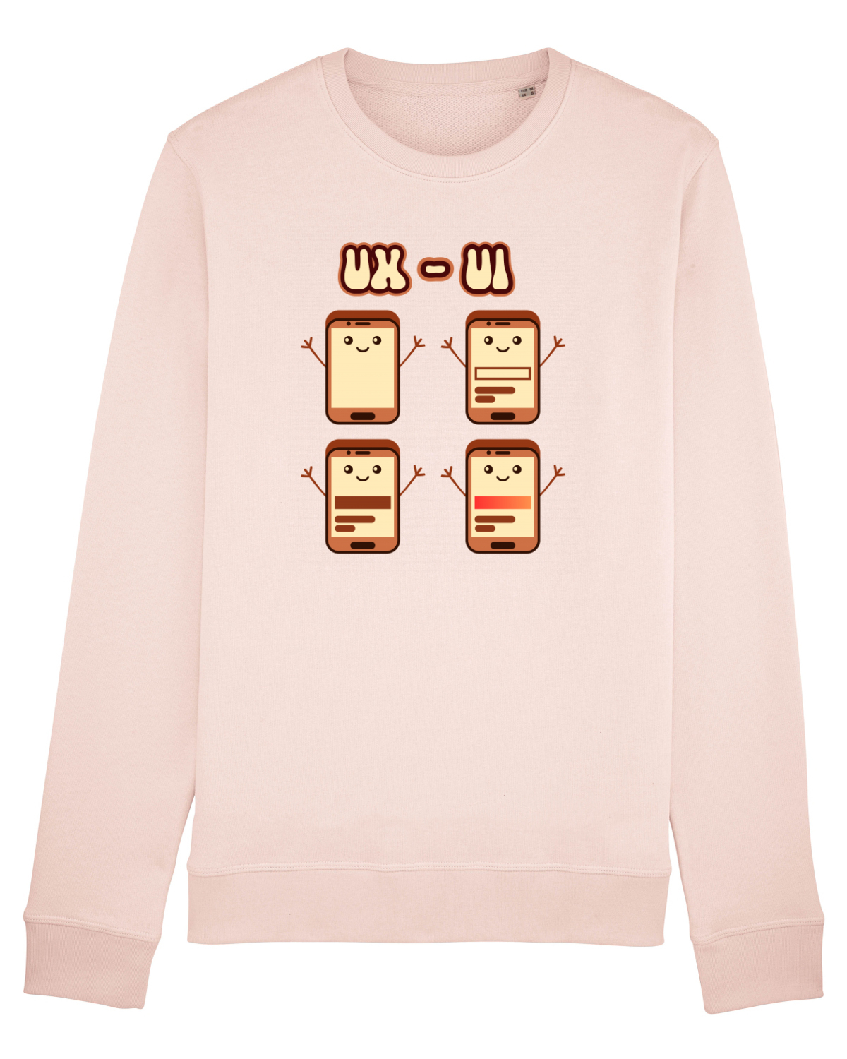 Bluză mânecă lungă Unisex Rise Candy Pink