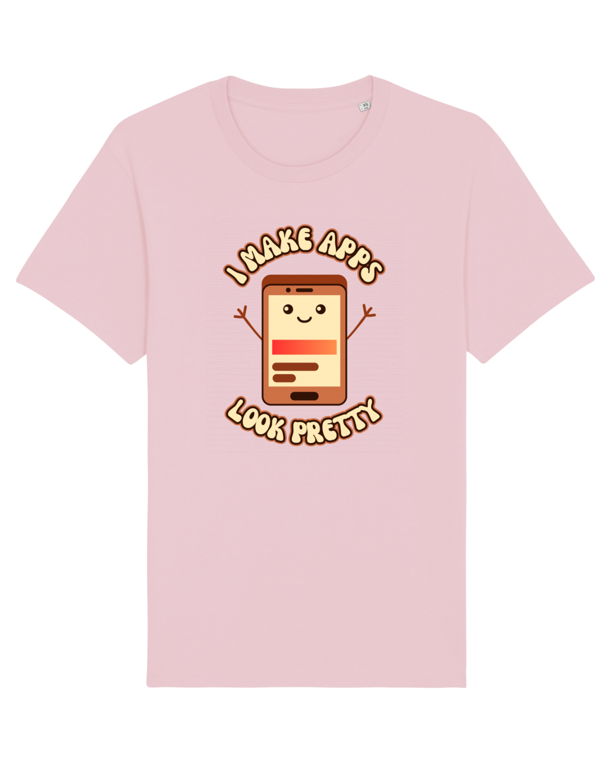 Tricou mânecă scurtă Unisex Rocker Cotton Pink