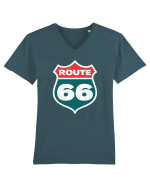 Route 66 Tricou mânecă scurtă guler V Bărbat Presenter