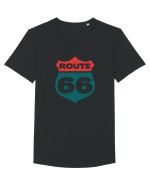 Route 66 Tricou mânecă scurtă guler larg Bărbat Skater