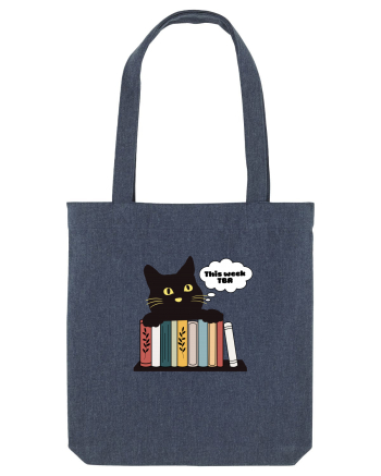 Bookish cat Midnight Blue