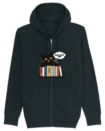 Bookish cat Black