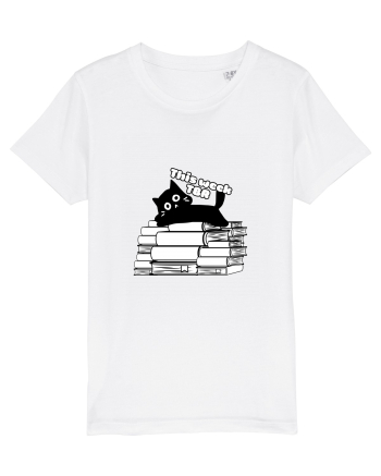 Bookish cat White