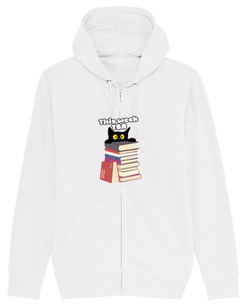 Bookish cat White