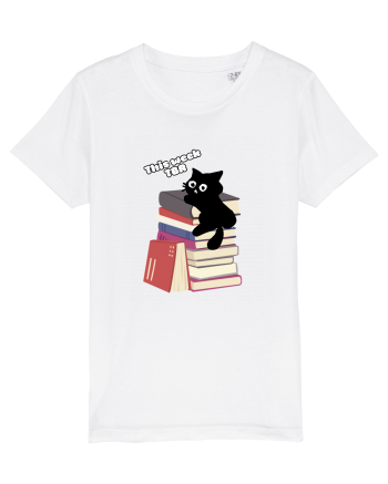 Bookish cat White