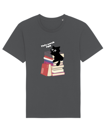 Bookish cat Anthracite