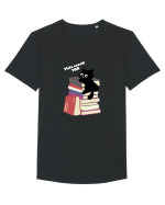 Bookish cat Tricou mânecă scurtă guler larg Bărbat Skater