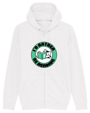 Bookish cat White