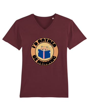Bookish cat Burgundy