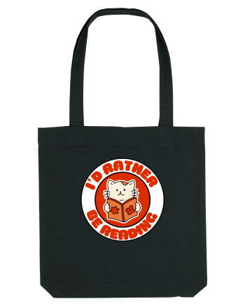 Bookish cat Black