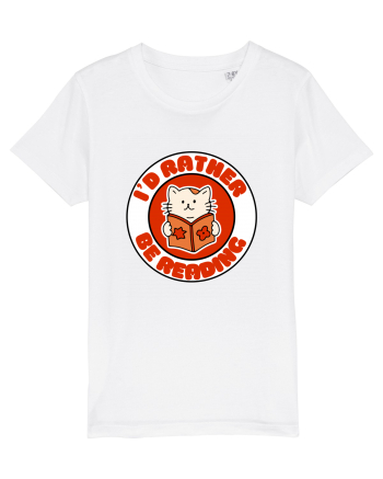 Bookish cat White