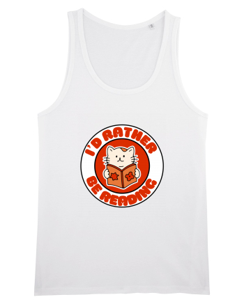 Bookish cat White