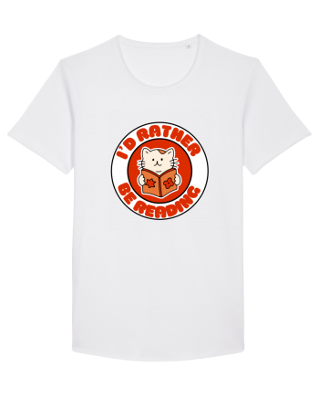 Bookish cat White