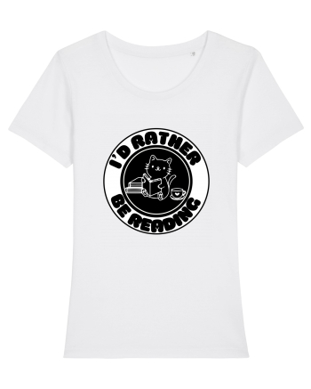 Bookish cat White
