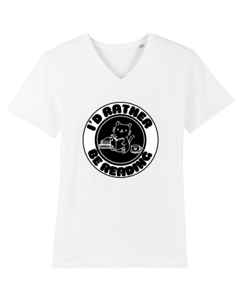 Bookish cat White
