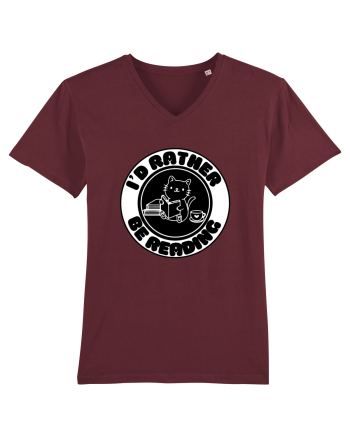 Bookish cat Burgundy