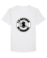 Bookish cat Tricou mânecă scurtă guler larg Bărbat Skater
