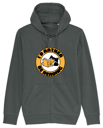 Bookish cat Anthracite