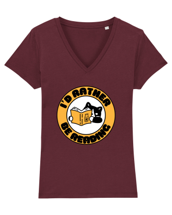 Bookish cat Burgundy