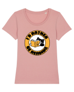 Bookish cat Tricou mânecă scurtă guler larg fitted Damă Expresser