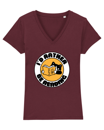 Bookish cat Burgundy