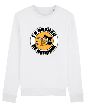 Bookish cat White