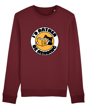 Bookish cat Burgundy