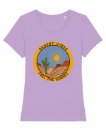 Feel the sunset Tricou mânecă scurtă guler larg fitted Damă Expresser